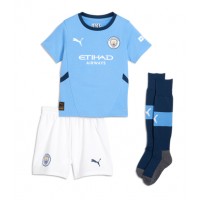 Camiseta Manchester City Bernardo Silva #20 Primera Equipación Replica 2024-25 para niños mangas cortas (+ Pantalones cortos)